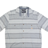 CARHARTT Relaxed Fit Mens Shirt Grey Striped M