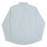 CHAPS Mens Shirt Blue Striped Long Sleeve L