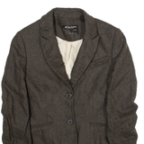 JACK'S PLACE-LONDON Womens Blazer Coat Brown UK 10