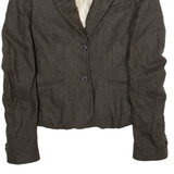 JACK'S PLACE-LONDON Womens Blazer Coat Brown UK 10