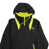 PUMA Mesh Lined Mens Anorak Jacket Black Hooded S