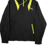 PUMA Mesh Lined Mens Anorak Jacket Black Hooded S