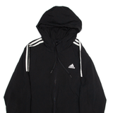 ADIDAS Mesh Lined Womens Jacket Black Hooded M