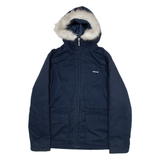 REEBOK Insulated Womens Parka Jacket Blue UK 12