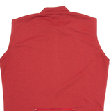 ADIDAS Cycling Mens Jersey Red Sleeveless 1/2 Zip M