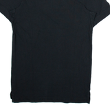 NIKE Inter Milan Button Up Mens T-Shirt Black Button Neck S