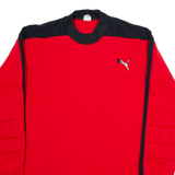 PUMA Padded Shoulders Mens Jersey Red Long Sleeve M