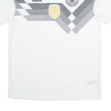ADIDAS Deutscher Fussball-bund Mens Football Shirt Jersey White V-Neck M