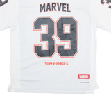 MARVEL 39 Super-heroes Mens Jersey White V-Neck M