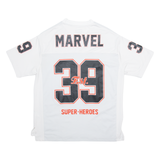 MARVEL 39 Super-heroes Mens Jersey White V-Neck M