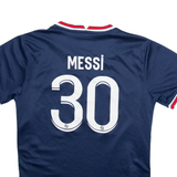 PARIS MESSI 30 Mens Football Shirt Jersey Blue S