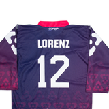 CONTE Evz Hockey Mens Jersey Purple Long Sleeve V-Neck M