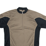 LOFFLER Cycling Mens Jersey Brown 1/2 Zip L
