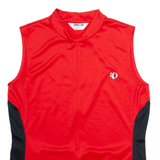 OPEARL IZUMI Cycling Womens Jersey Red Sleeveless 1/2 Zip XL