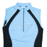 MOVE'N RIDE Cycling Womens Jersey Blue Sleeveless 1/2 Zip L