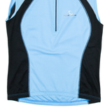 MOVE'N RIDE Cycling Womens Jersey Blue Sleeveless 1/2 Zip L