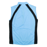 MOVE'N RIDE Cycling Womens Jersey Blue Sleeveless 1/2 Zip L