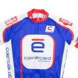 W'AMS Full Zip Cycling Mens Jersey Blue L