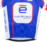 W'AMS Full Zip Cycling Mens Jersey Blue L