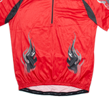 CRANE Cycling Mens Jersey Red 1/2 Zip XL
