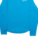 CROSSWAVE Cycling Mens Jersey Blue Long Sleeve 1/2 Zip M