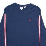 LEVI'S Mens T-Shirt Blue Long Sleeve M