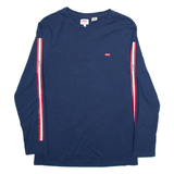 LEVI'S Mens T-Shirt Blue Long Sleeve M