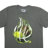 ADIDAS Mens T-Shirt Grey M
