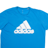 ADIDAS Mens T-Shirt Blue XL