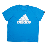ADIDAS Mens T-Shirt Blue XL