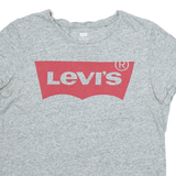 LEVI'S Womens T-Shirt Grey S