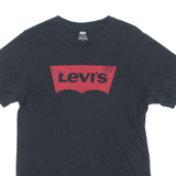 LEVI'S Mens T-Shirt Black Crew Neck M