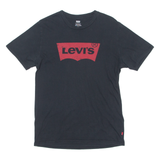 LEVI'S Mens T-Shirt Black Crew Neck M