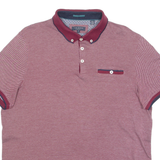 TED BAKER Mens Polo Shirt Maroon XL