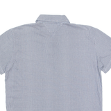 TOMMY HILFIGER Mens Polo Shirt Black Geometric L