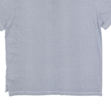 TOMMY HILFIGER Mens Polo Shirt Black Geometric L