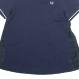 FRED PERRY Womens Polo Shirt Blue UK 6