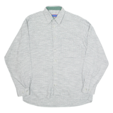 MICHAEL KAUF Mens Plain Shirt Grey Long Sleeve M