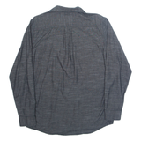 GUESS Slim Fit Mens Plain Shirt Grey Long Sleeve M