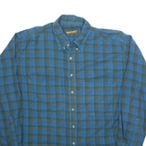 TIMBERLAND Mens Shirt Blue Check Long Sleeve XL