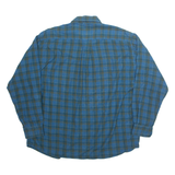 TIMBERLAND Mens Shirt Blue Check Long Sleeve XL