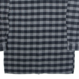 Mens Shirt Grey Check Long Sleeve L