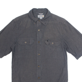 CARHARTT Relaxed Fit Mens Plain Shirt Grey Short Sleeve S
