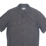CARHARTT Relaxed Fit Mens Plain Shirt Grey Short Sleeve S