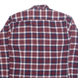 BARBOUR Mens Shirt Maroon Check Long Sleeve M
