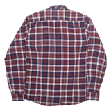 BARBOUR Mens Shirt Maroon Check Long Sleeve M