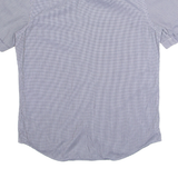 LACOSTE Mens Shirt Black Gingham Short Sleeve M