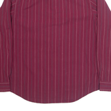 TIMBERLAND Mens Shirt Red Pinstripe Long Sleeve XL