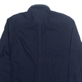 DKNY Mens Shirt Blue Gingham Long Sleeve L