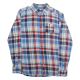 HILFIGER DENIM Mens Shirt Blue Check Long Sleeve S